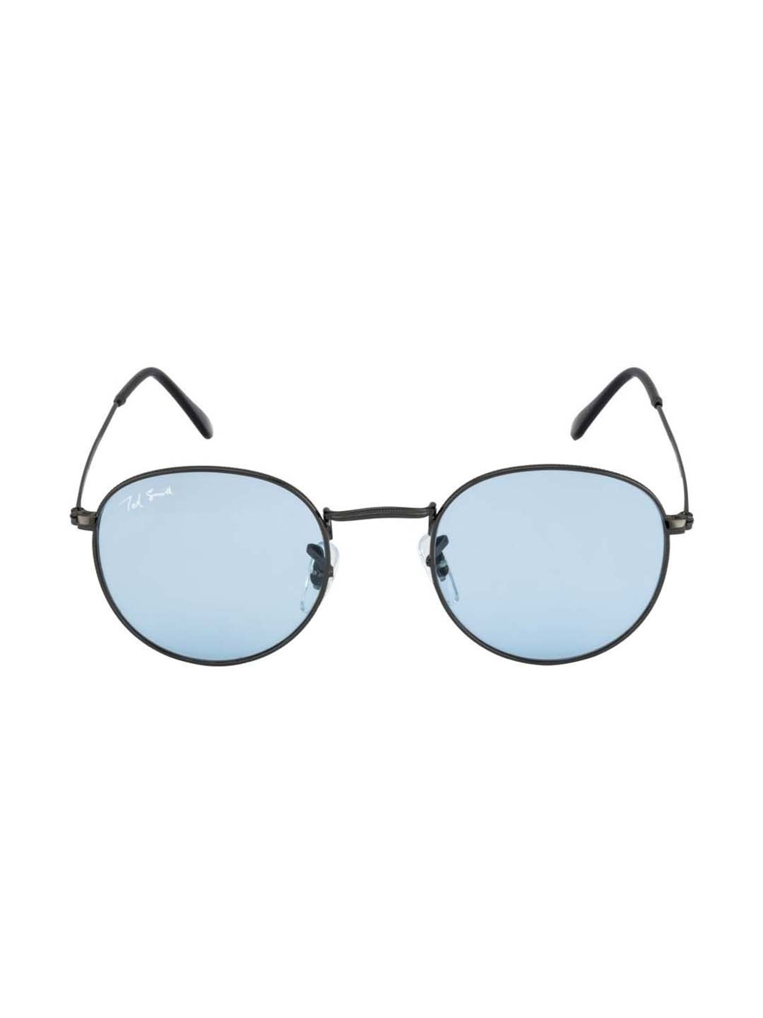 Ted Smith MOON_C1 Blue Round Sunglasses