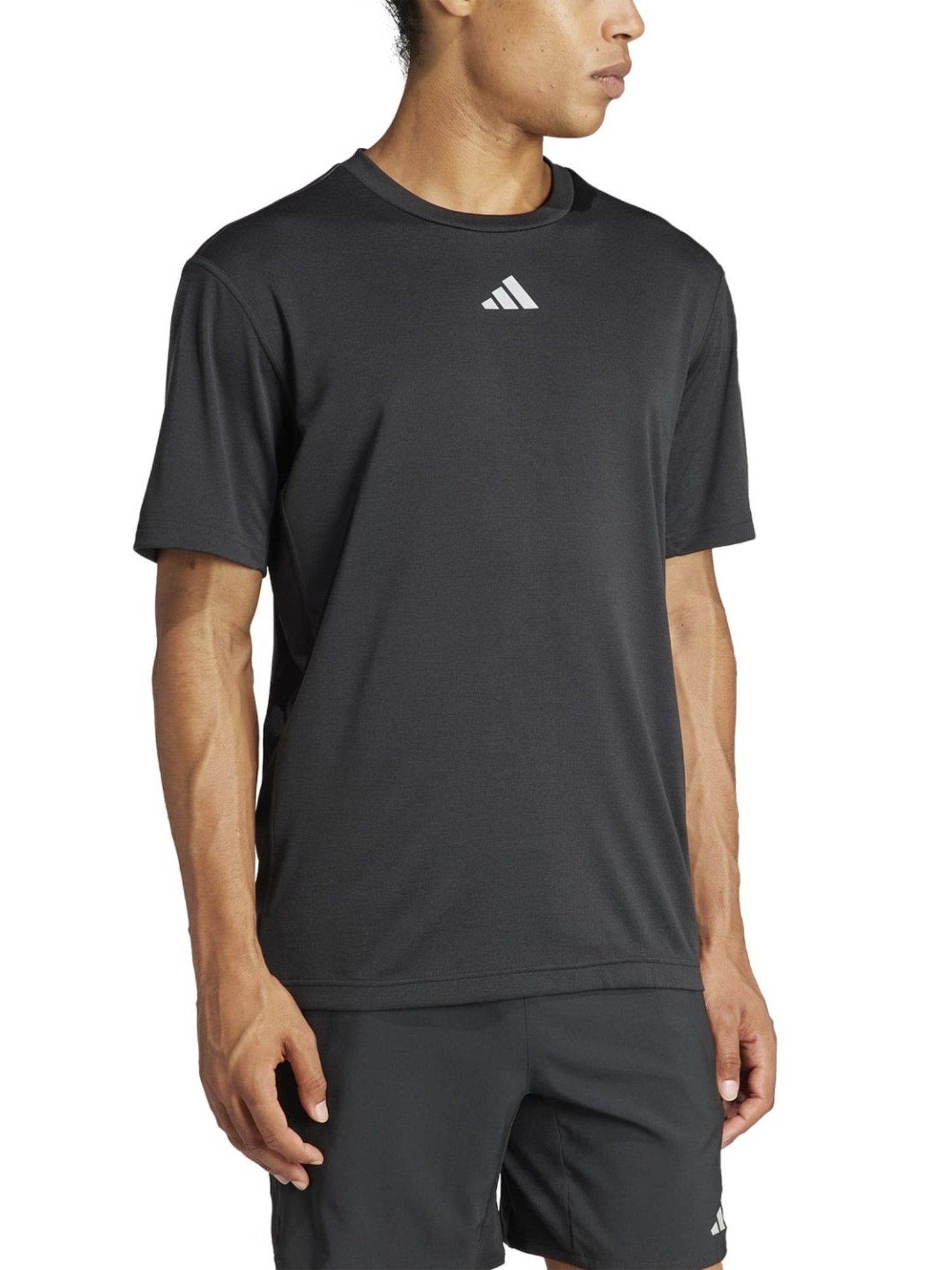 Adidas Black Regular Fit Sports T-Shirt