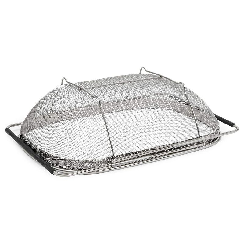 Norpro Stainless Steel Chinois Fine Mesh Soup Sauce Strainer Juicer with Stand and Rubberwood Pestle, Silver