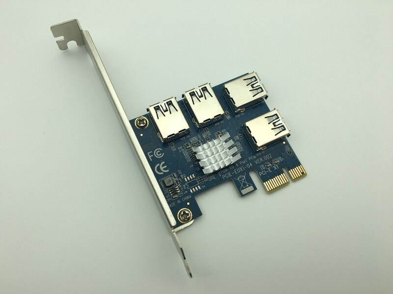 PCI express 16X slots Riser Card PCI-E 1X to External 4 PCI-e slot Adapter PCIe Port Multiplier Card PCI E 1 To 4