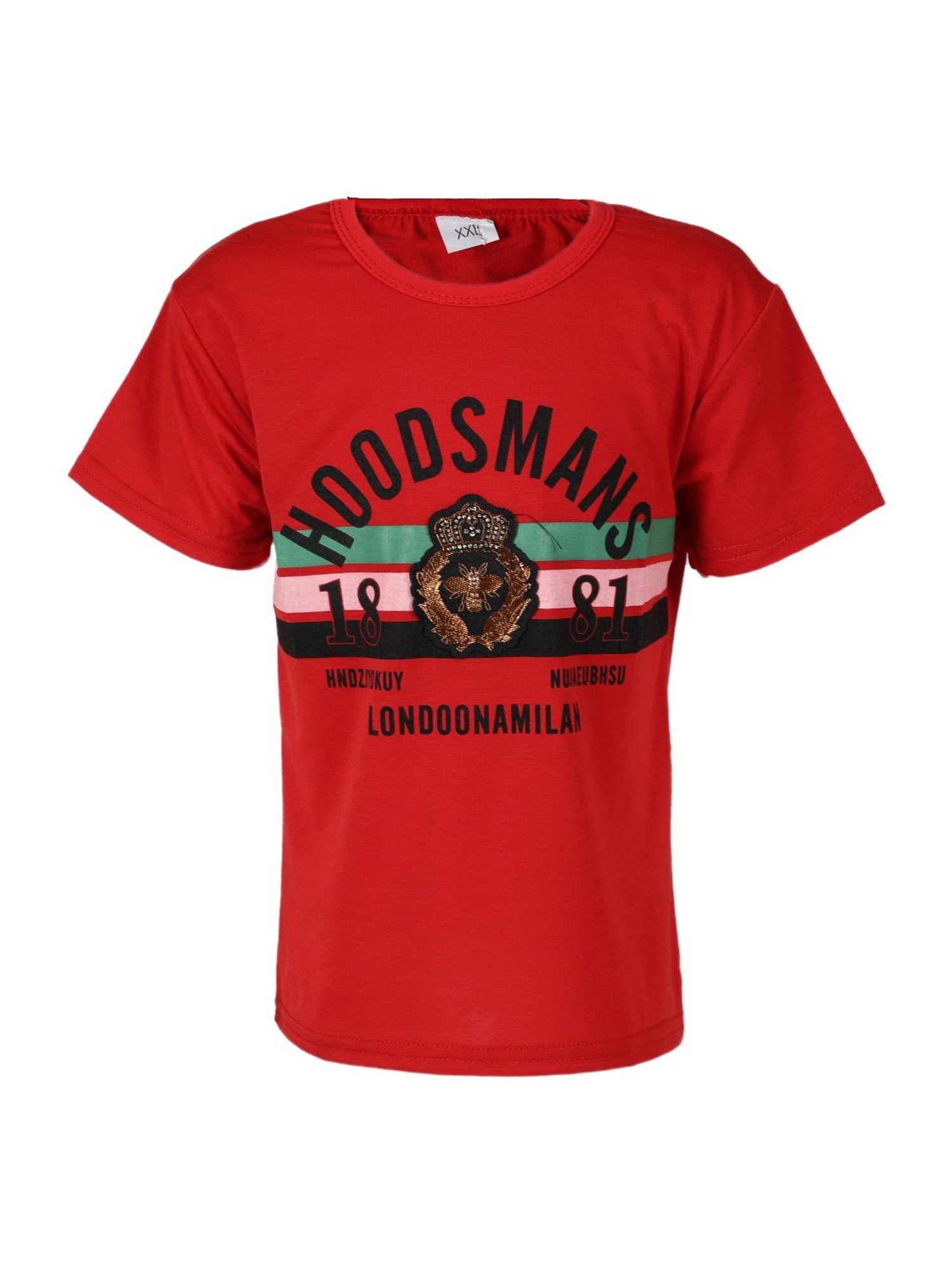 Passion Petals Kids Red Cotton Printed T-Shirt