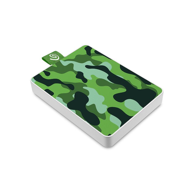 Seagate One Touch SSD 500GB External Solid State Drive Portable USB 3.0 Camo Green (STJE500407)