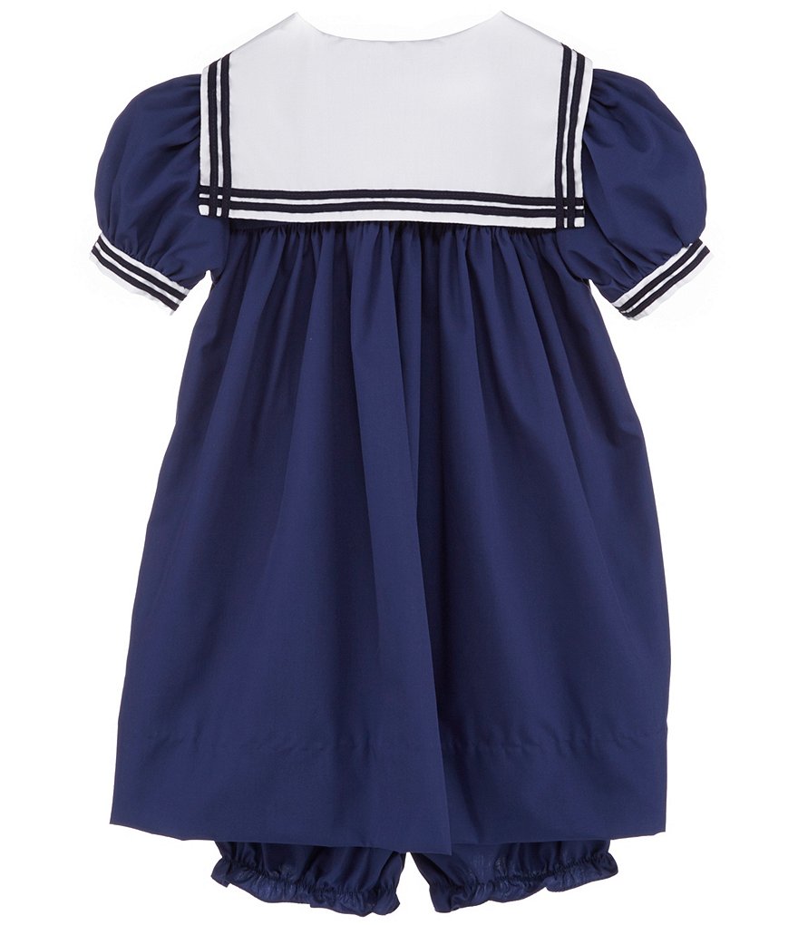 Habitual Baby Girls 12-24 Months Puff Short-Sleeve Asymmetrical Ruffled Denim Dress