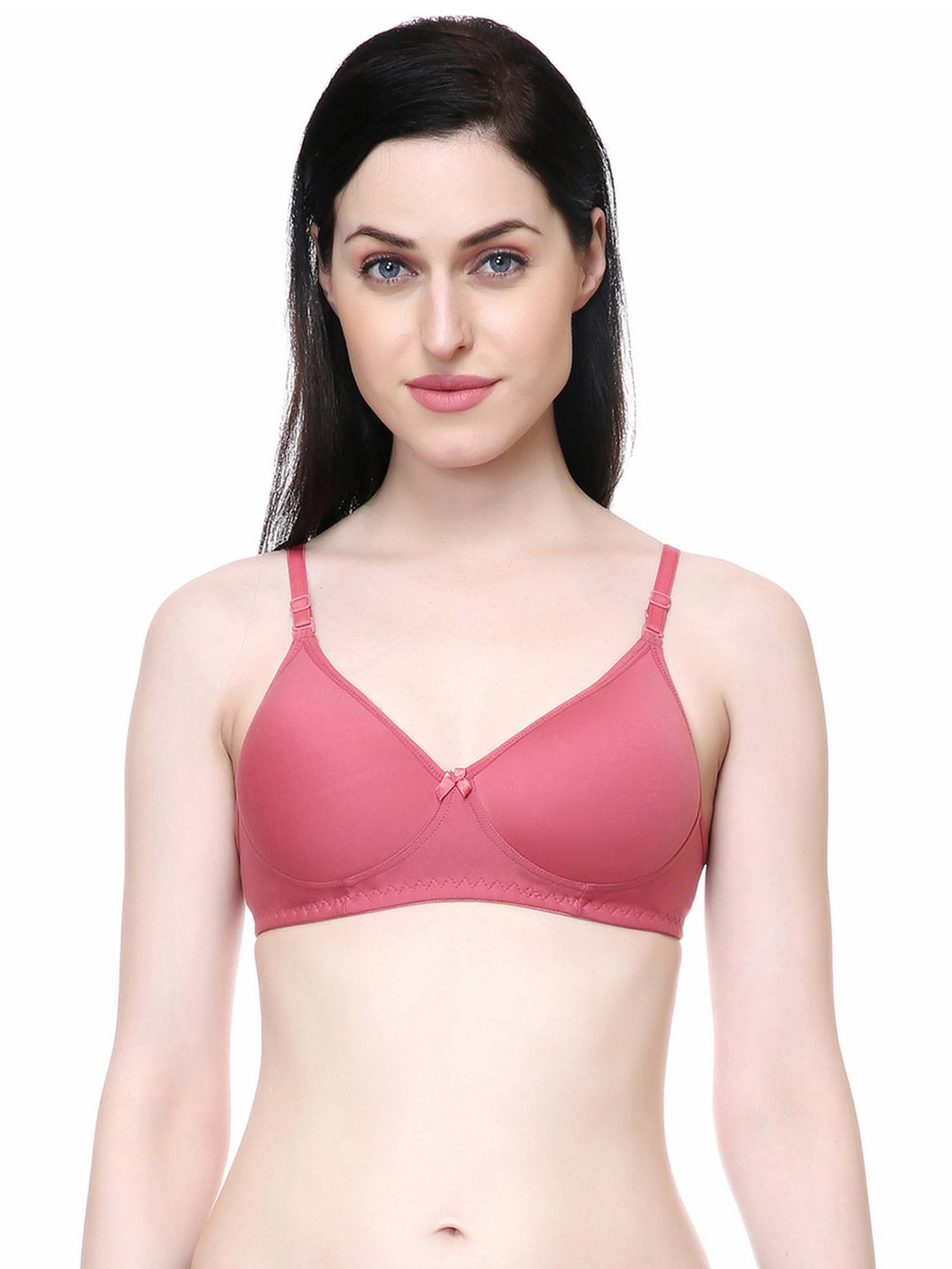 Lady Lyka Multicolor Non Wired Padded T-Shirt Bra (Pack Of 2)
