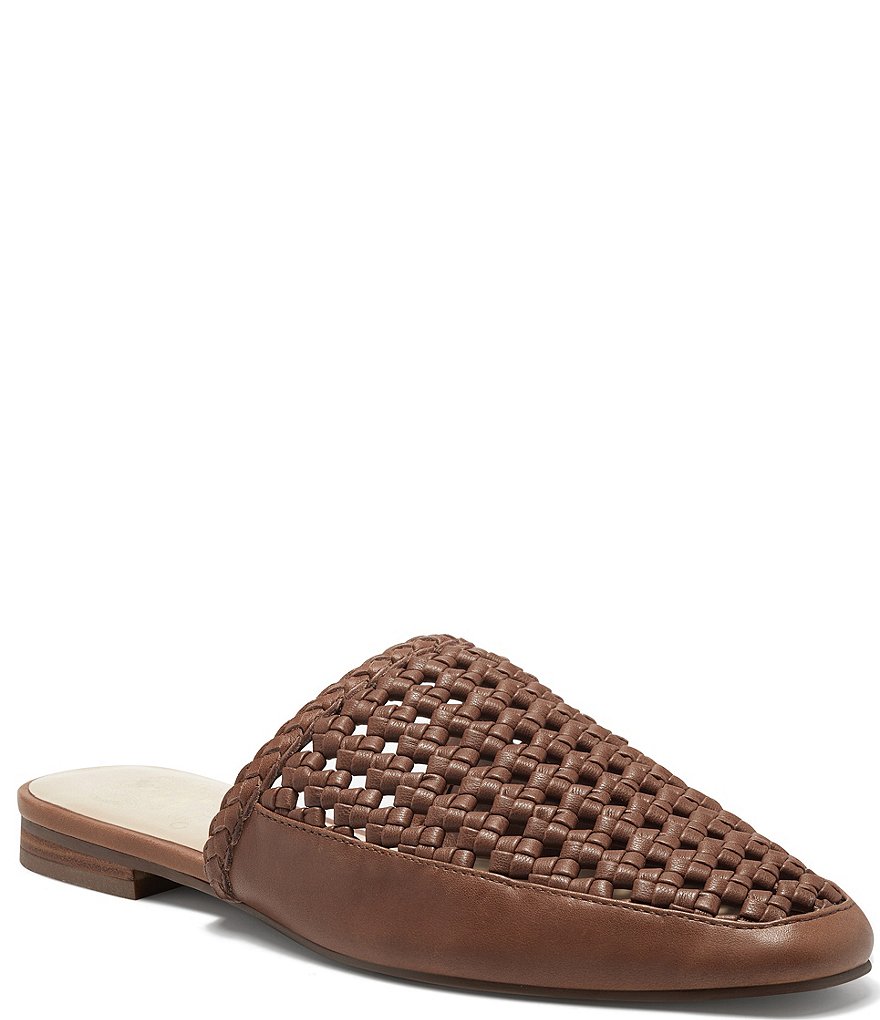 Vince Camuto Pandie Woven Leather Mules