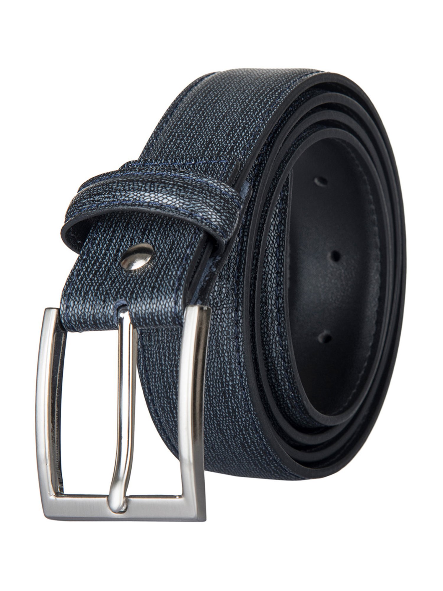 BULCHEE Earth Grey Leather Formal Belt for Men