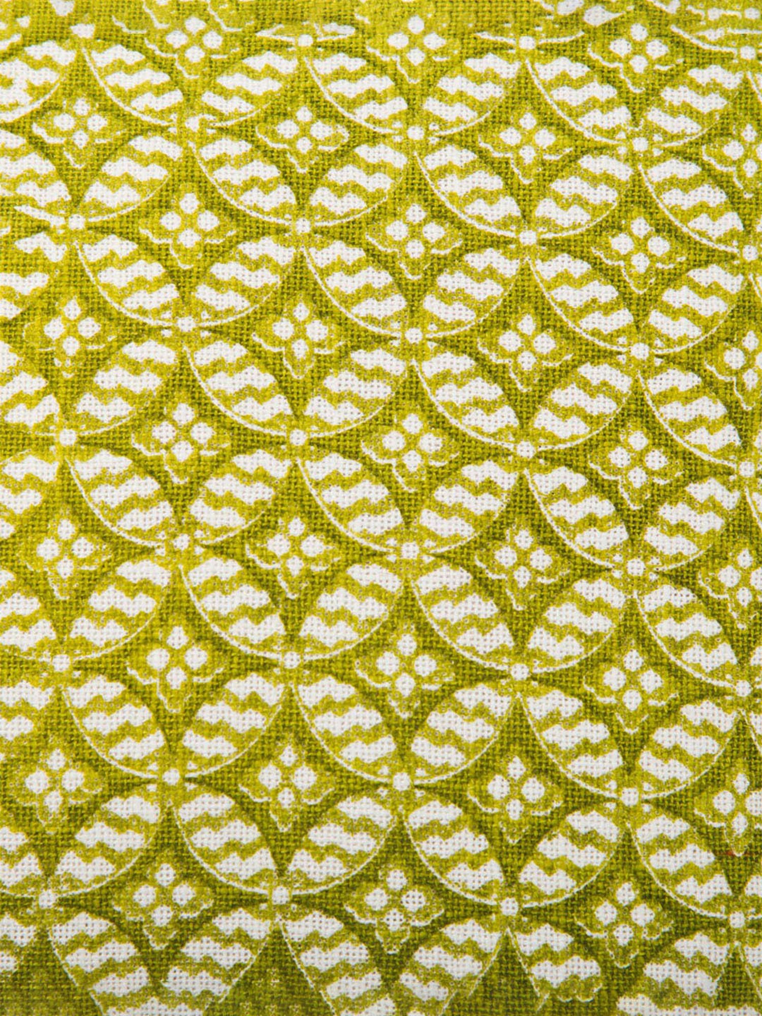 Fabindia Blue & Green Cotton 49 TC 240 GSM Magnolia Cushion Cover