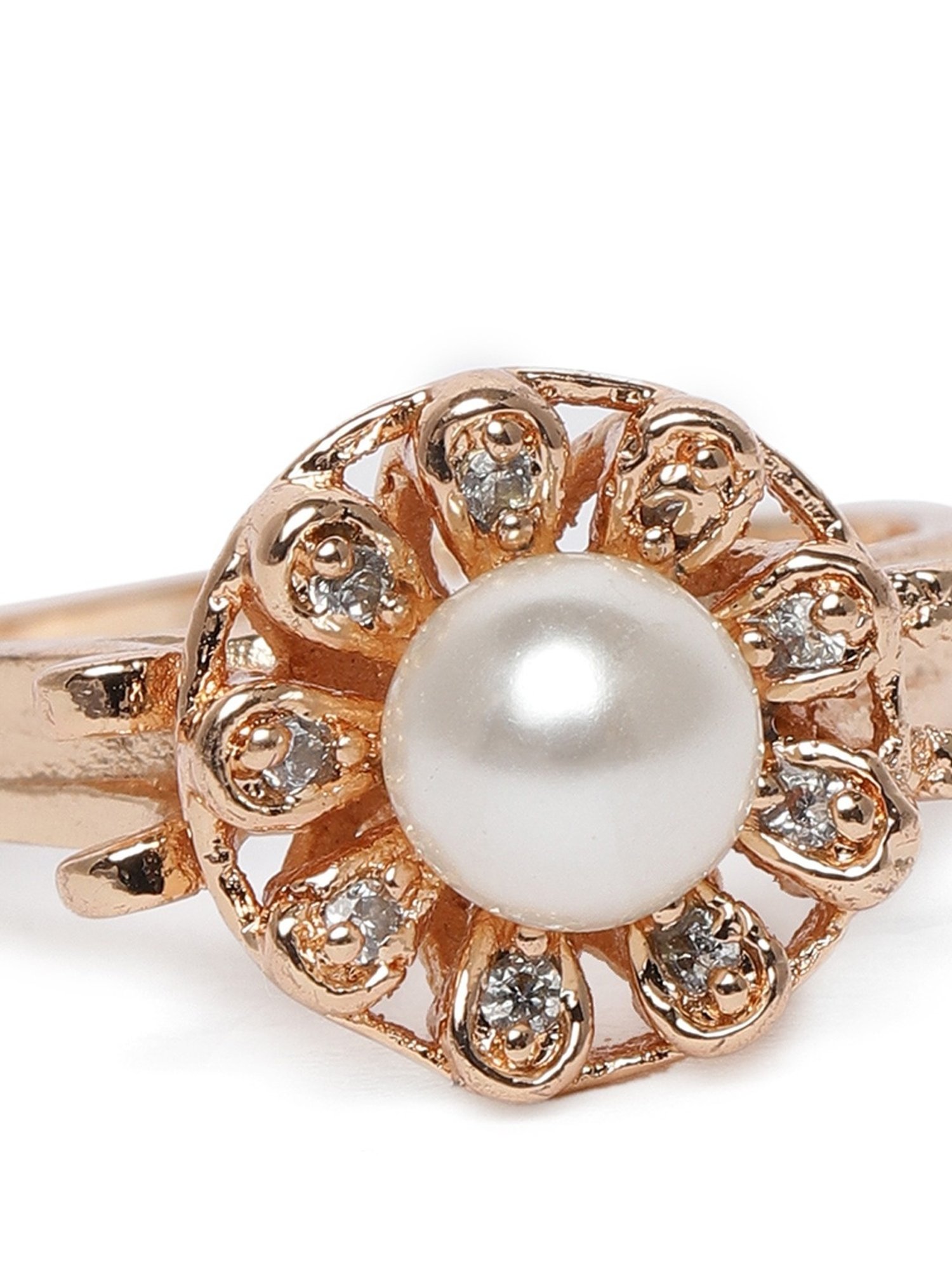 Accessorize London Women's Jewel Embellished Rings Set Of Three White