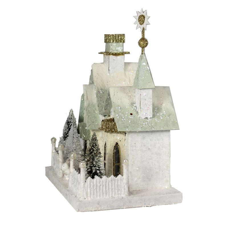 Christmas 9.75" Winter Croft House Putz Village Light Up Retro  -  Decorative Figurines