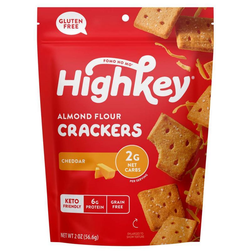 HighKey Cheddar Crackers - 2oz