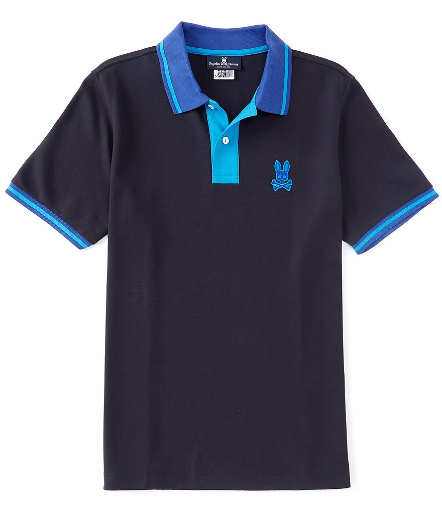 Psycho Bunny Morland Contrast Placket Short-Sleeve Polo Shirt