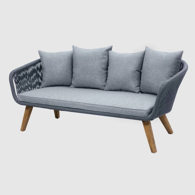 Savea 5pc Outdoor Seating Set - Gray - RST Brands