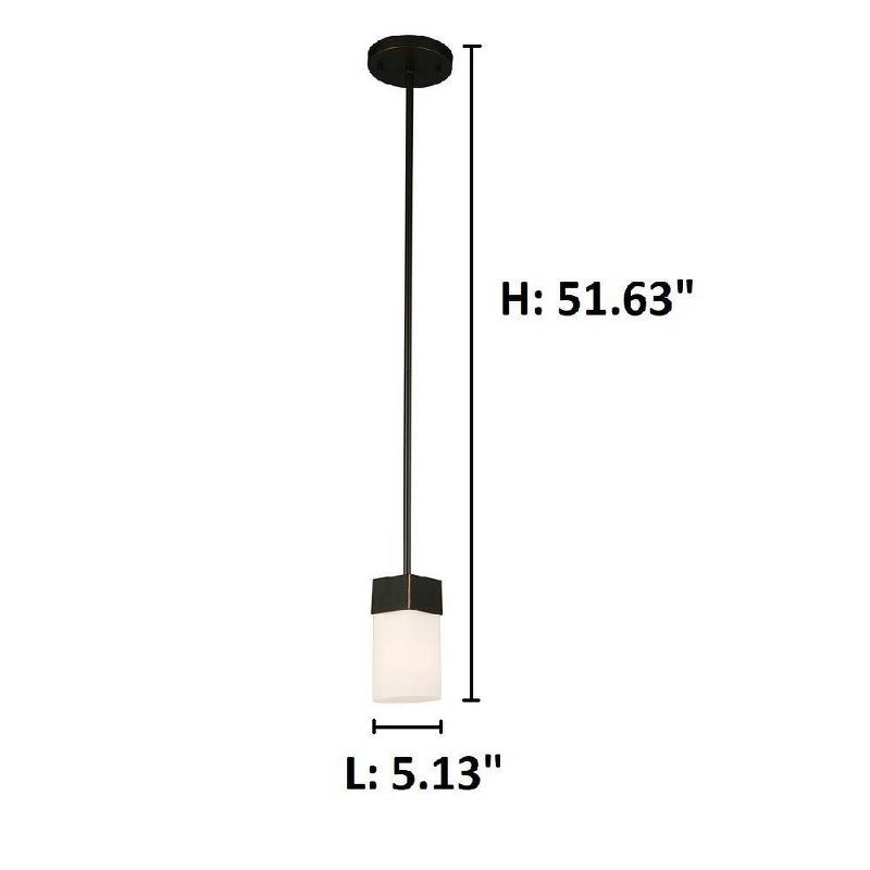 Ciara Springs Mini Pendant Bronze/White - EGLO