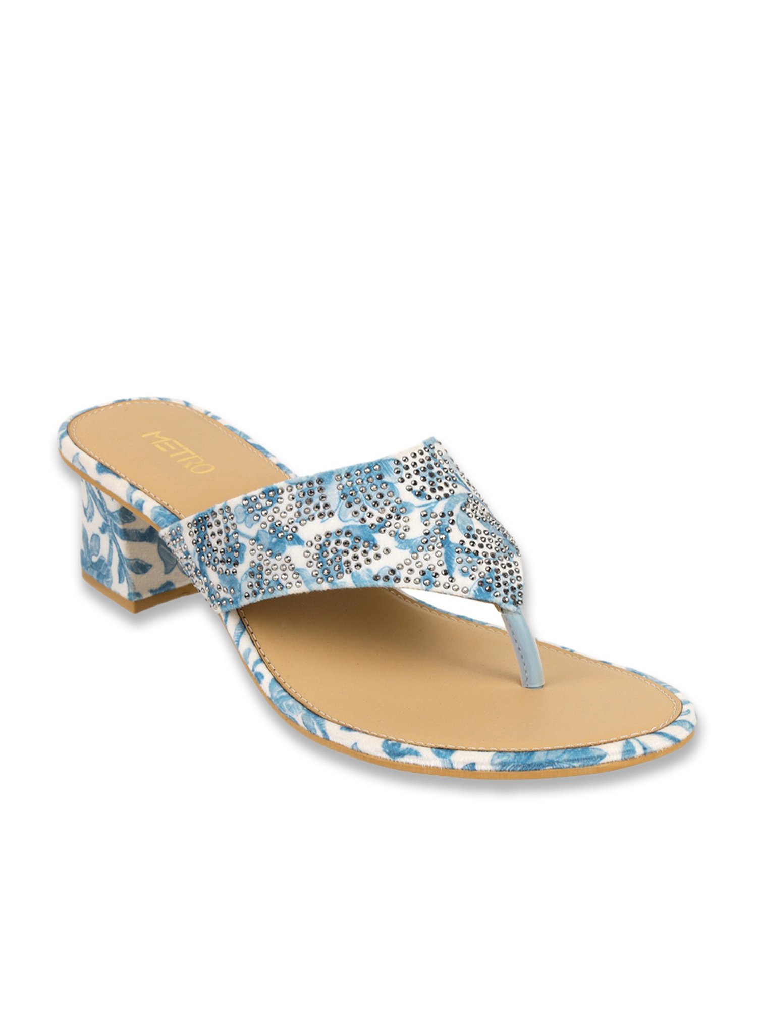 Metro Women's Blue Thong Sandals