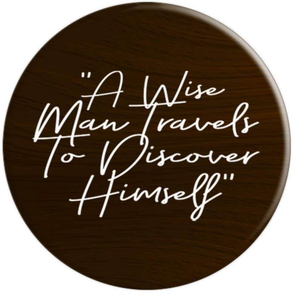 A Wise Man Travels To Discover Himself PopSockets Grip and Stand for Phones and Tablets