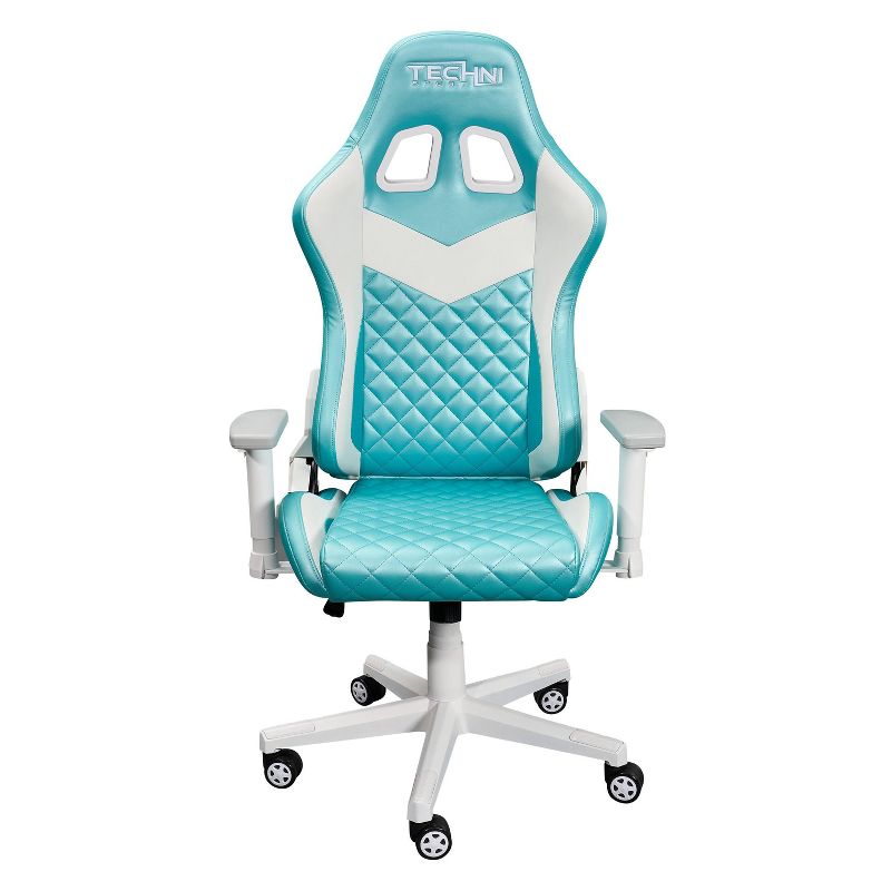 High Back Ergonomic Gaming Chair Aqua - Techni Sport