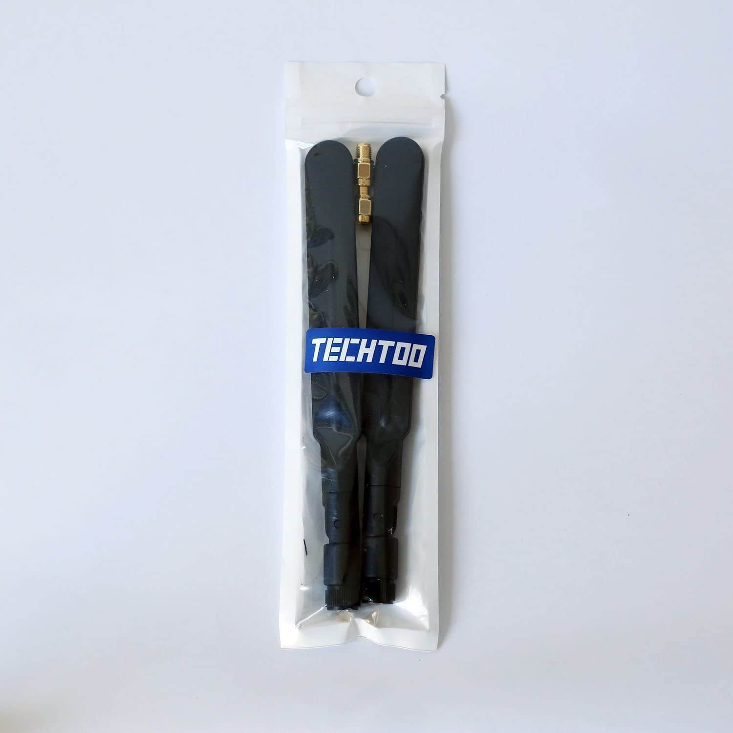 TECHTOO 3G 4G Antenna Wide Band 5dbi 700-2600Mhz Omni Directional GSM WiFi Antenna with SMA Male Connector for CEP Router Access Point Wireless Rang Extender and Other Network Device (2-Pack)