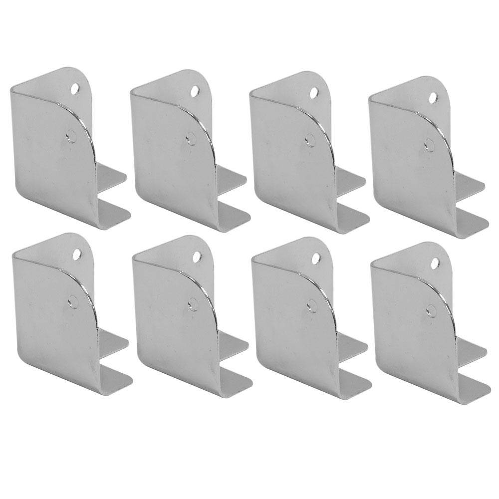 Seismic Audio - SACR914-8Pack - 8 Pack of Silver Metal Corners for Front of PA/DJ Speaker Cabinets