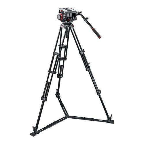 Manfrotto 509HD 3-section Aluminum 545GB Tripod Legs & Video Head - Black