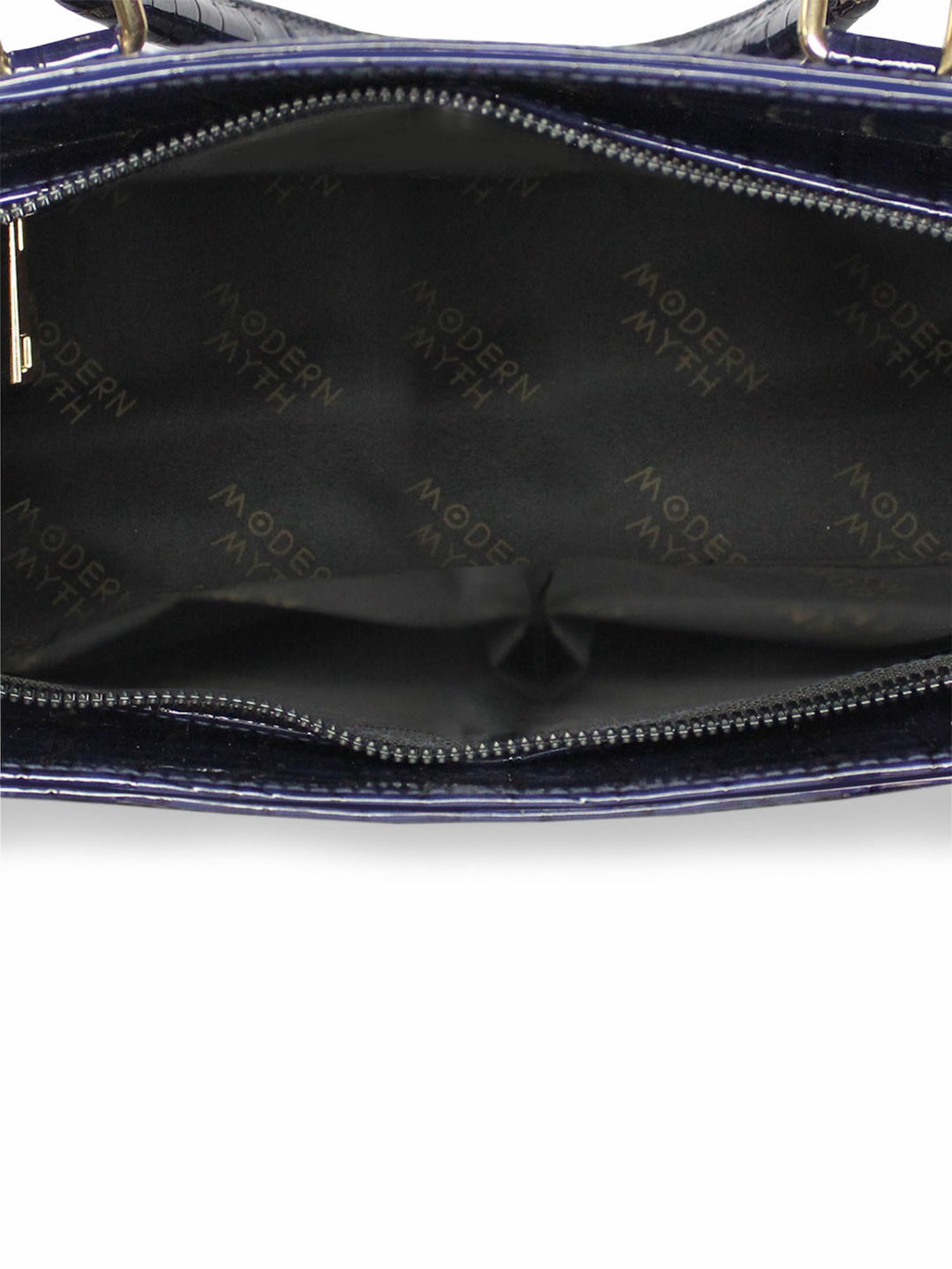 Modern Myth Blue Textured Medium Handbag