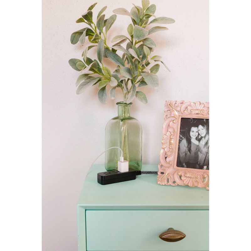 Cordinate 3 Outlet 10' Extension Cord Dark Heather