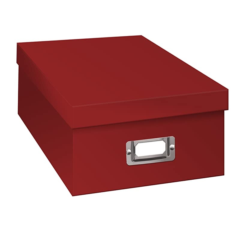 Photo Storage Box Bright Red