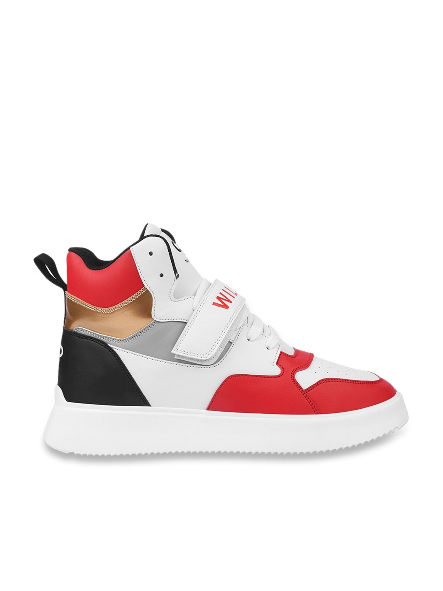 The White Pole Men's Multicolored Ankle High Sneakers