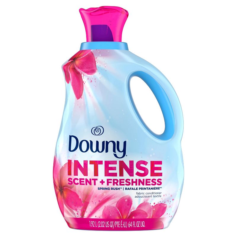 Downy Intense Scent + Freshness Spring Rush Scent-Boosting Liquid Fabric Softener - 64 fl oz