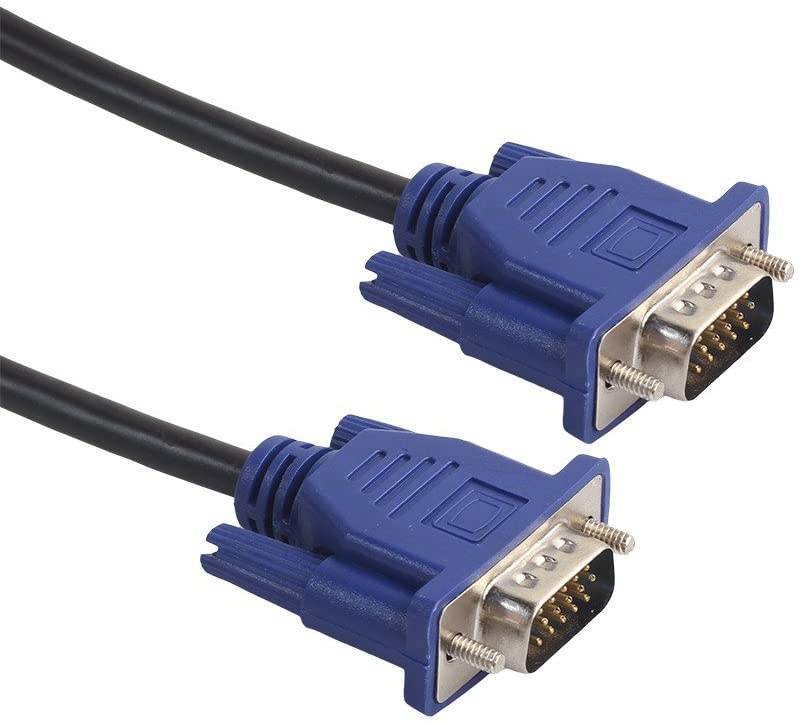 ANRANK VC6015AK Blue SVGA Super VGA Monitor 15Pin M/M Male to Male Extension Cable Cord for PC Laptop (6FT)