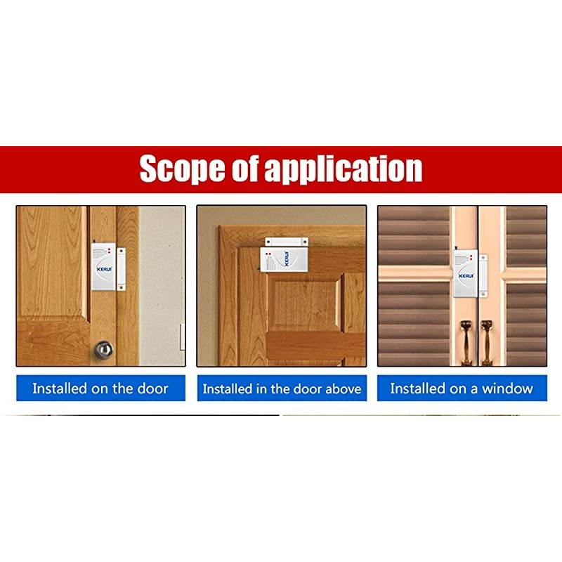 Wireless DoorWindow Magnetic Sensor for GSM Home Security Alarm Systems