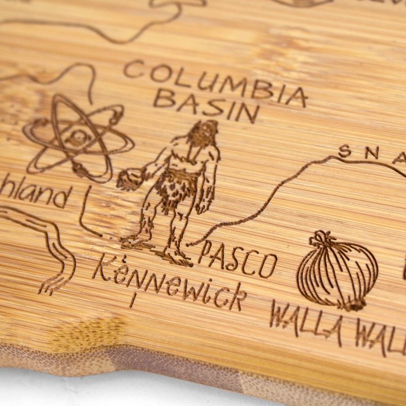 Totally Bamboo Destination Washington Serving and Cutting Board