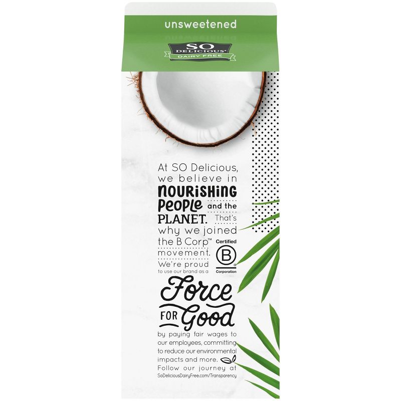 So Delicious Unsweetened Coconut Milk - 0.5gal