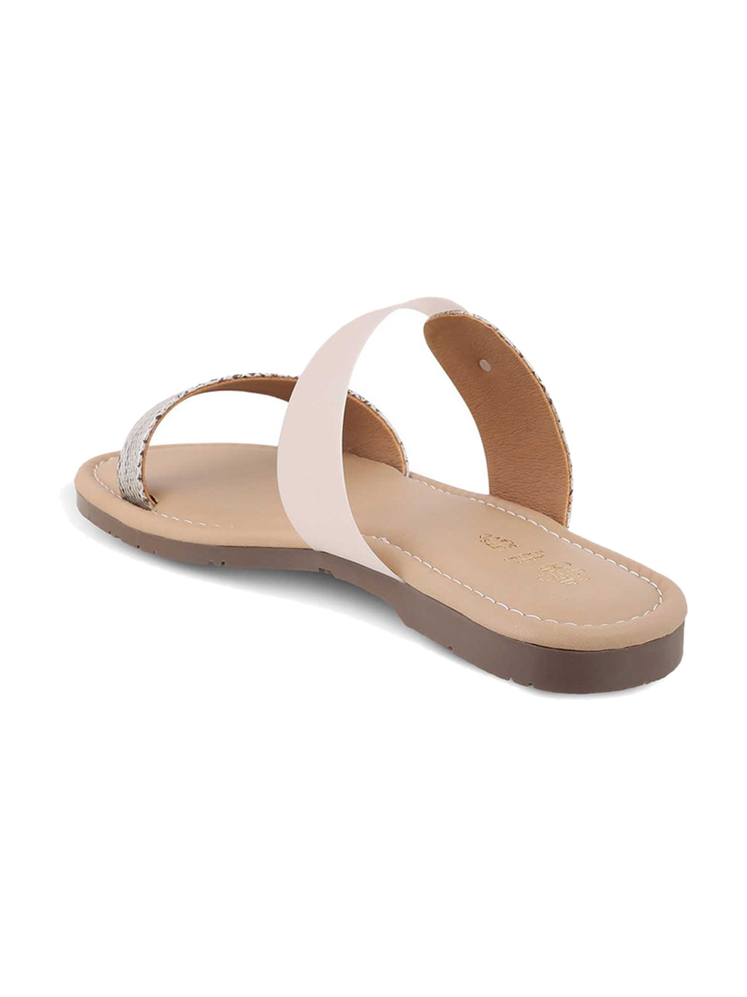 Tresmode Women's Beige Casual Sandals