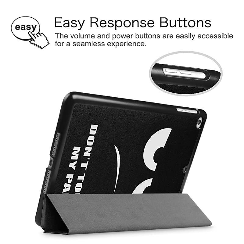 Case for iPad Air 2 97 SlimShell Ultra Lightweight Stand Smart Protective Cover with Auto SleepWake Feature for iPad Air 2 Dont Touch