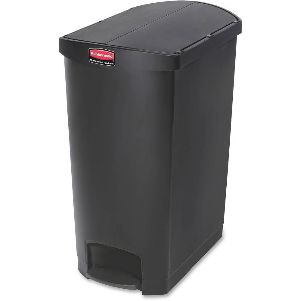 Rubbermaid Commercial Slim Jim Resin Step-On Container End Step Style 24 gal