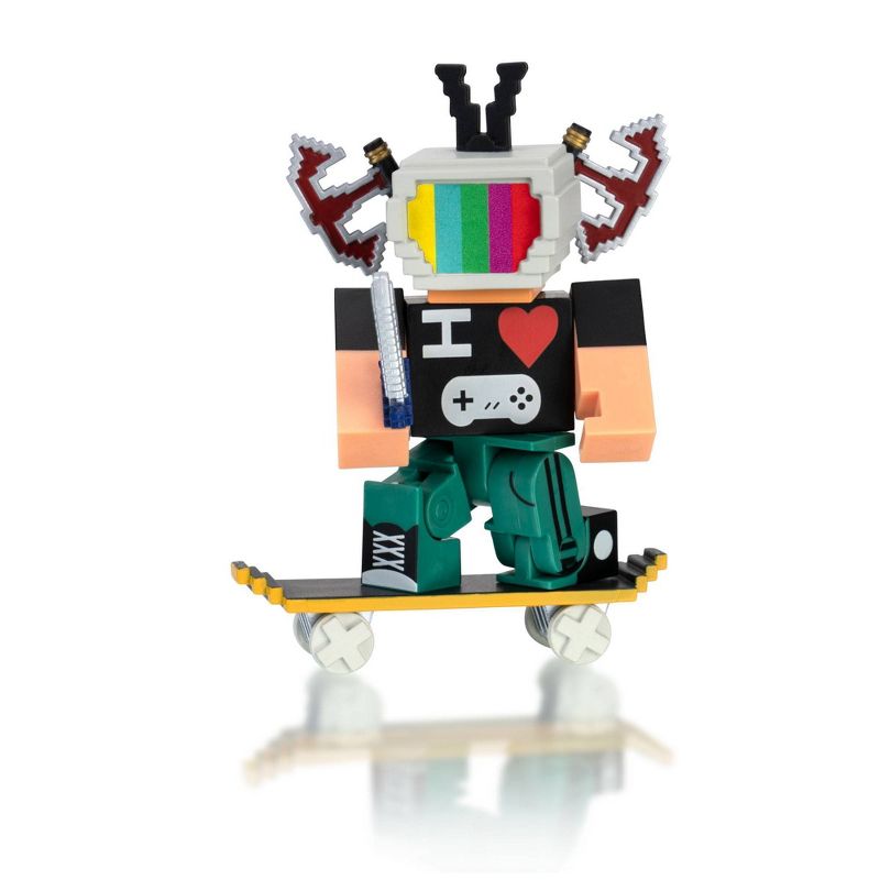 Roblox Avatar Shop Series Collection - Retro 8-Bit Gamer Figure Pack (Includes Exclusive Virtual Item)