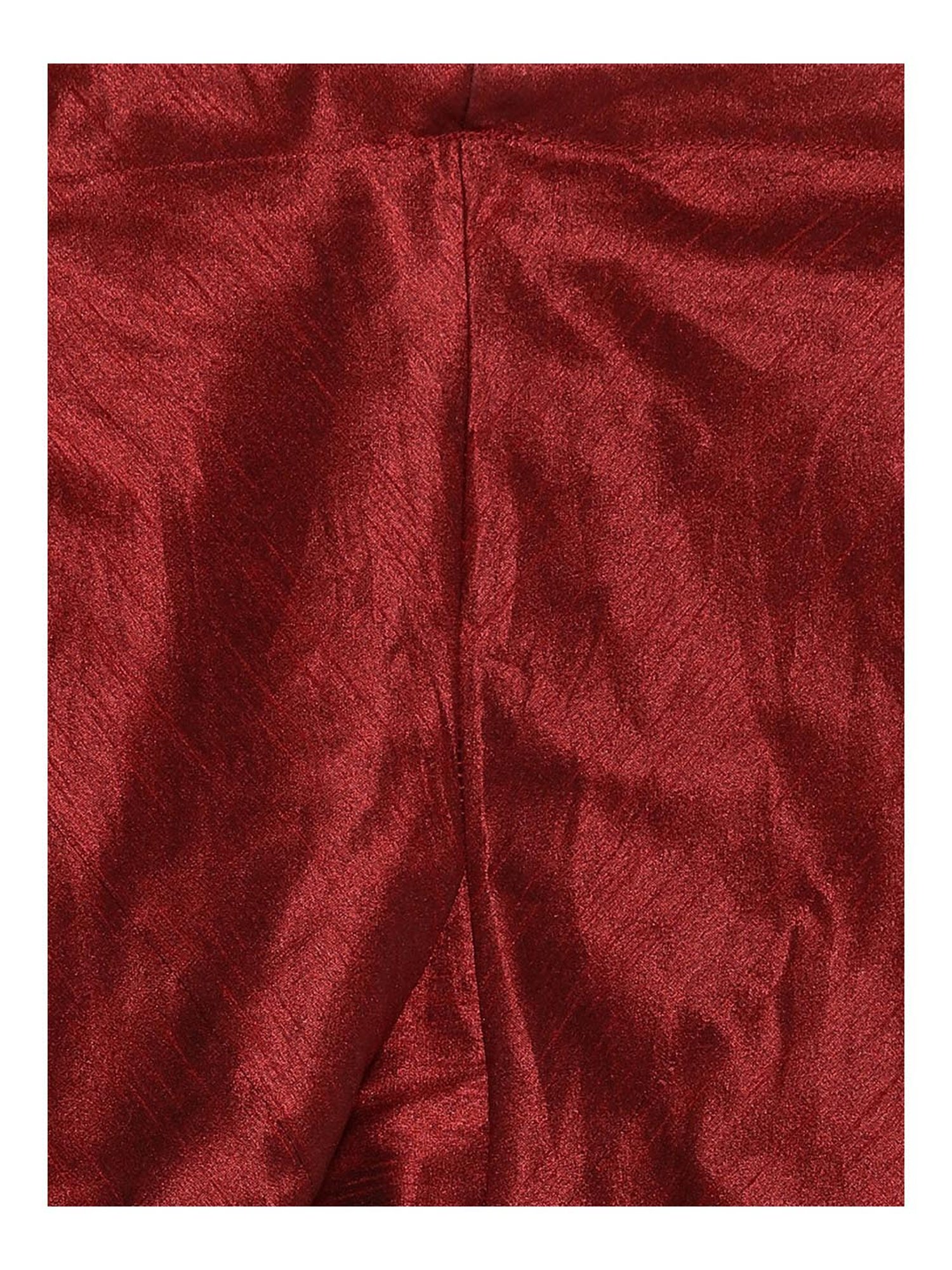 SG LEMAN Maroon Kurta Bottom Set