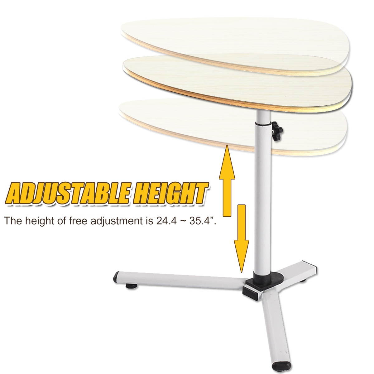 Adjustable Height & AngleNotebook Laptop Sofa Desk Overbed Food Table Stand