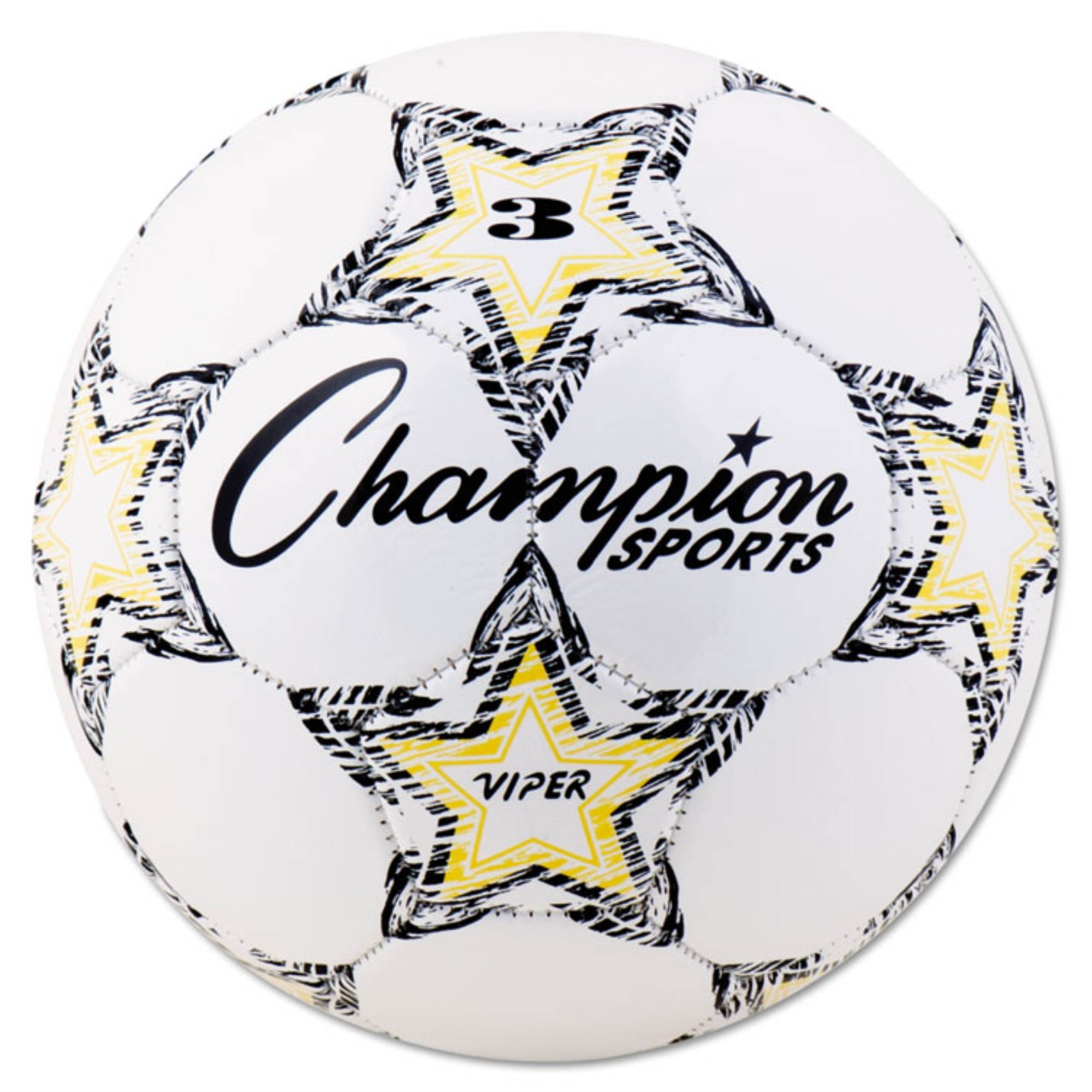 Champion Sports VIPER Soccer Ball ,BALL,SOCCER,SIZE 3,WH