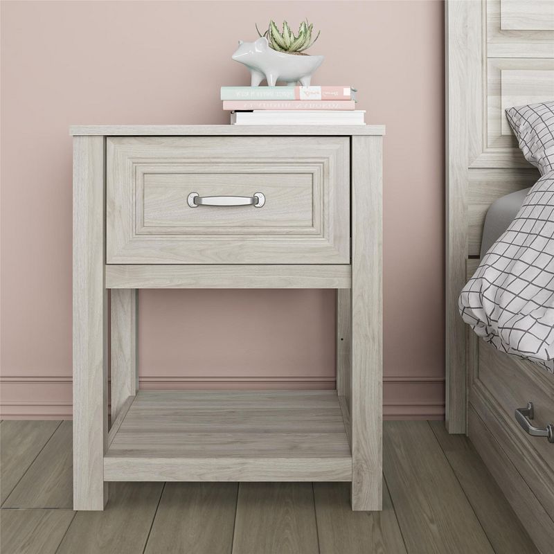 Sierra Ridge Levi Kids' Nightstand, Light Walnut