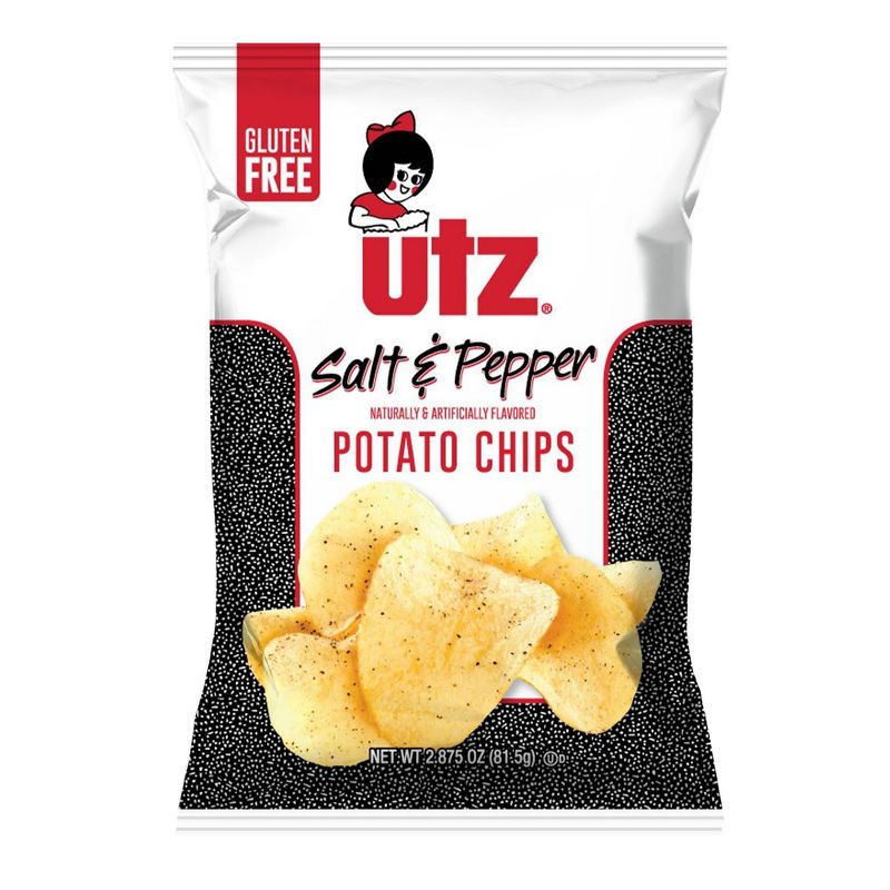 Utz Salt & Pepper Flavored Potato Chips - 2.875oz
