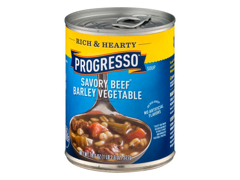 Progresso Rich & Hearty Savory Beef Barley Vegetable Soup 18.6oz