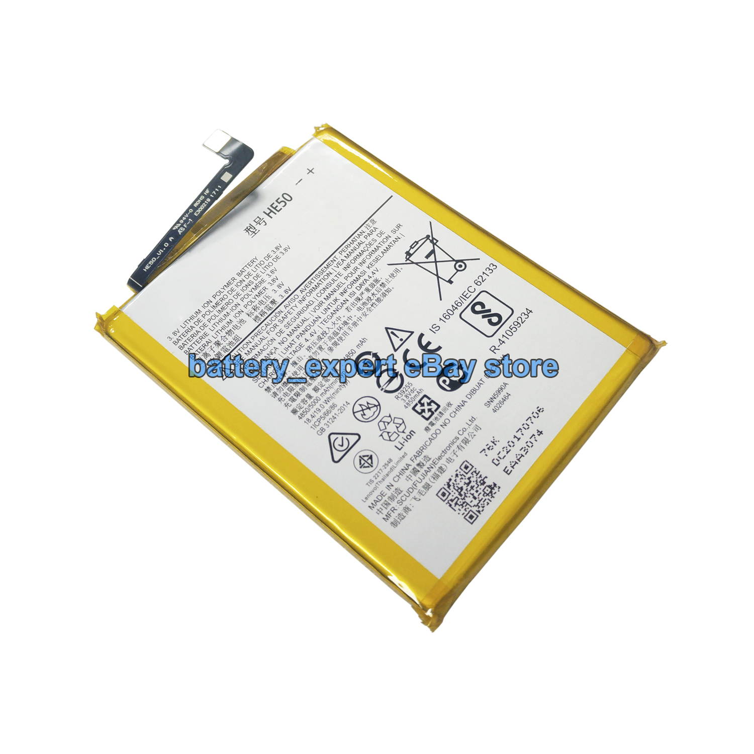 New 4850mAh 3.8V HE50 Replacement Battery Fits for MOTO E4 PLUS