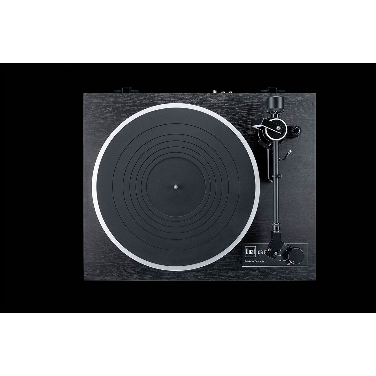 Dual CS 518 Manual Hi-Fi 3-Speed Turntable (Black Veneer)
