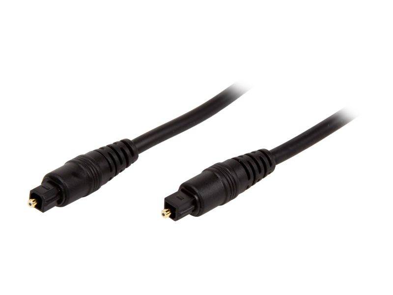 Link Depot Model TOS-12 12 ft. OD 5.0mm Molded Type Toslink - Fiber Optic Audio Cable