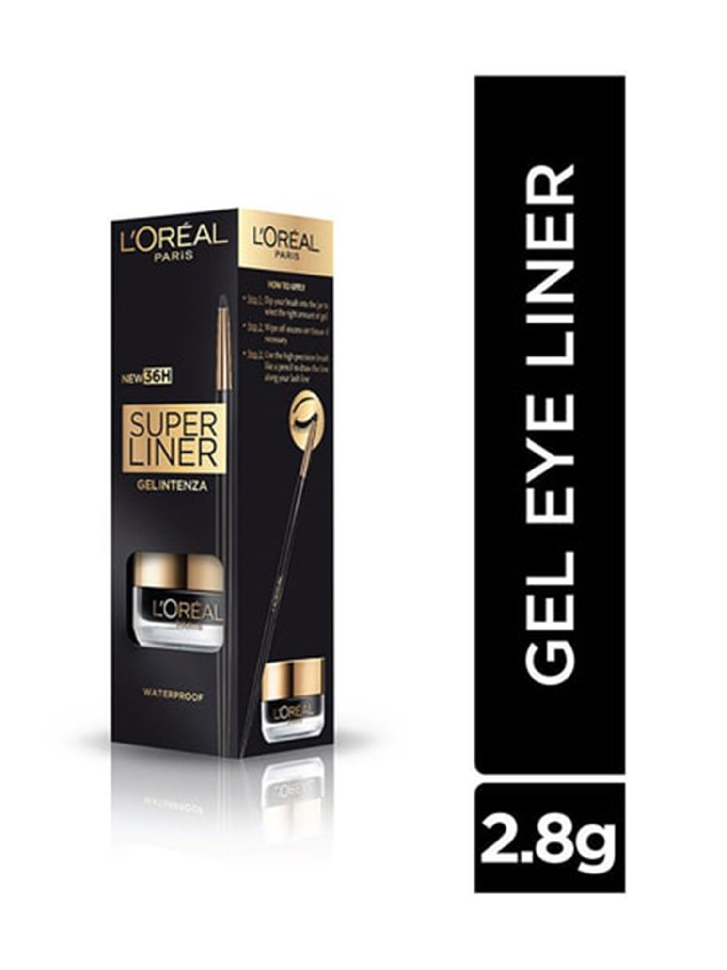 L'Oreal Paris Super Liner Gel Intenza 36H - Profound Black, 2.8g