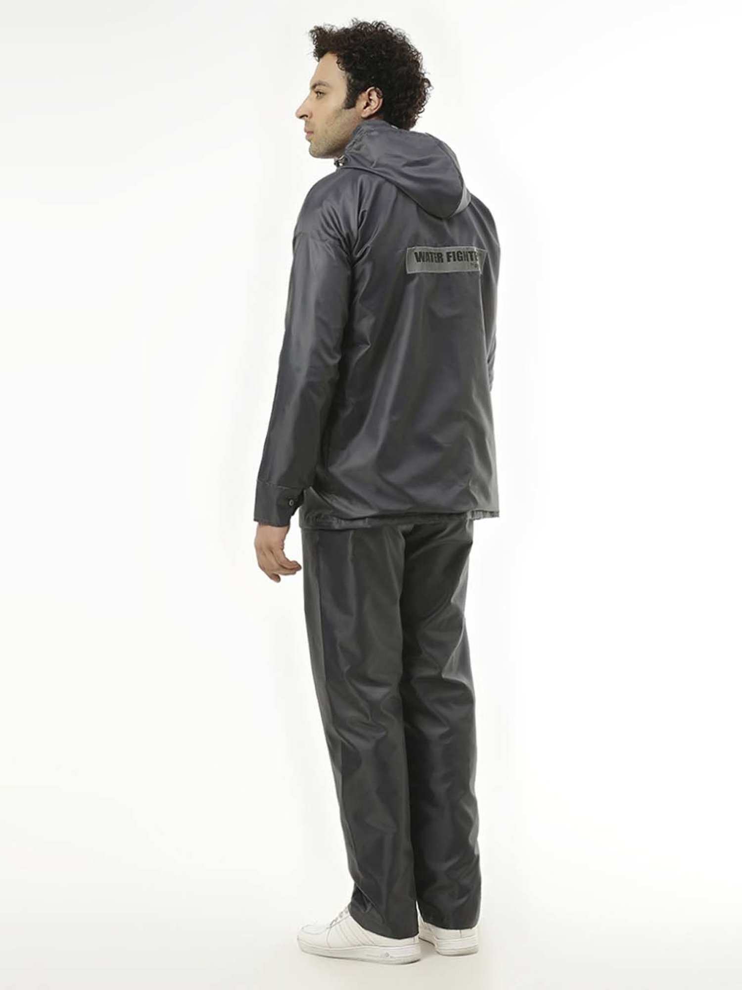 Zeel Grey Raincoat Set