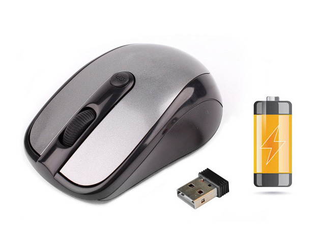 Wireless Mouse 2.4GHz Optical Blue Light Wireless Mouse Nano USB Receiver Mice Cordless Game Mouse 12 Months Battery life 1200DPI for Desktop/Laptop
