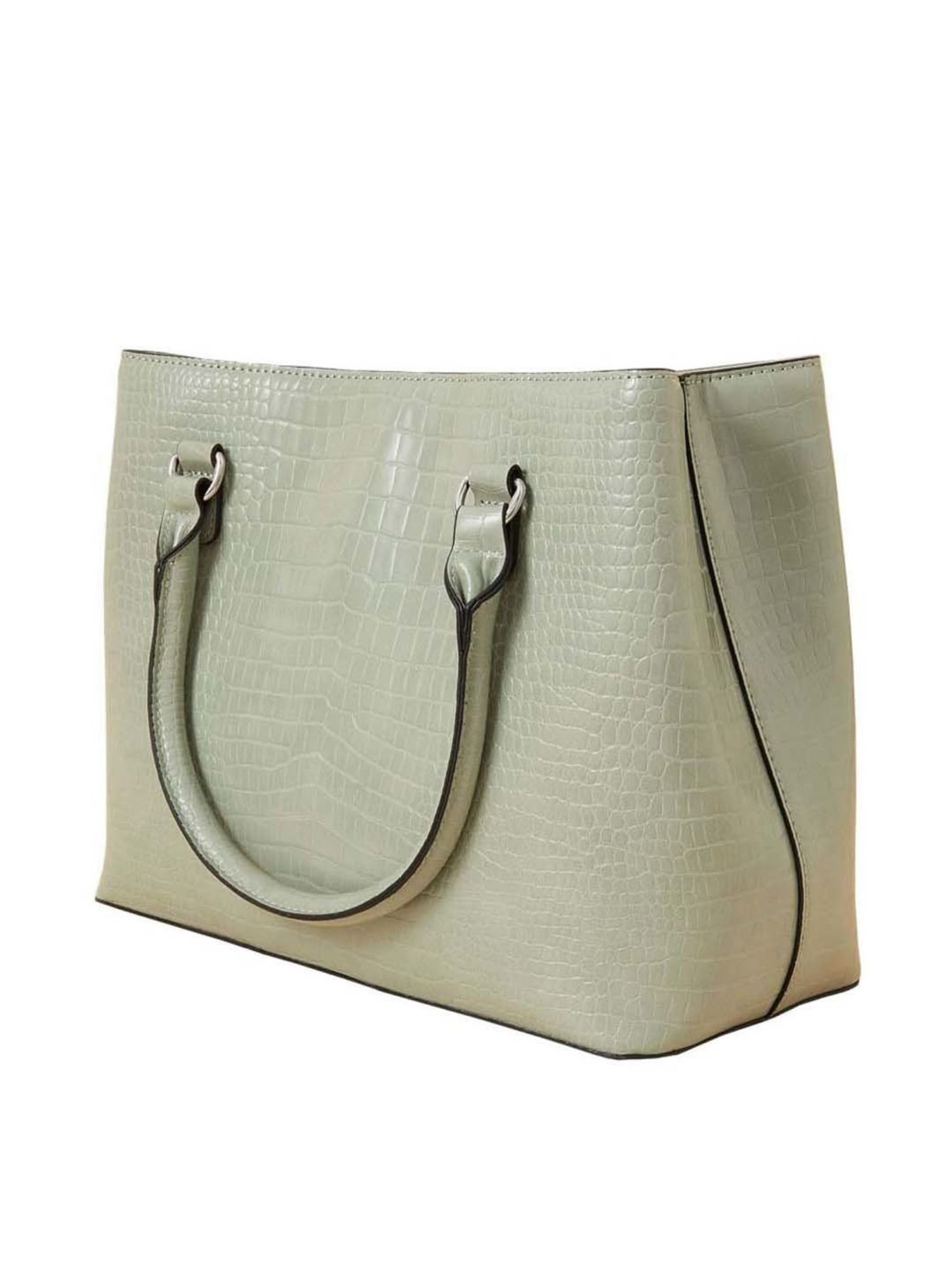 Accessorize London Green Textured Medium Handbag