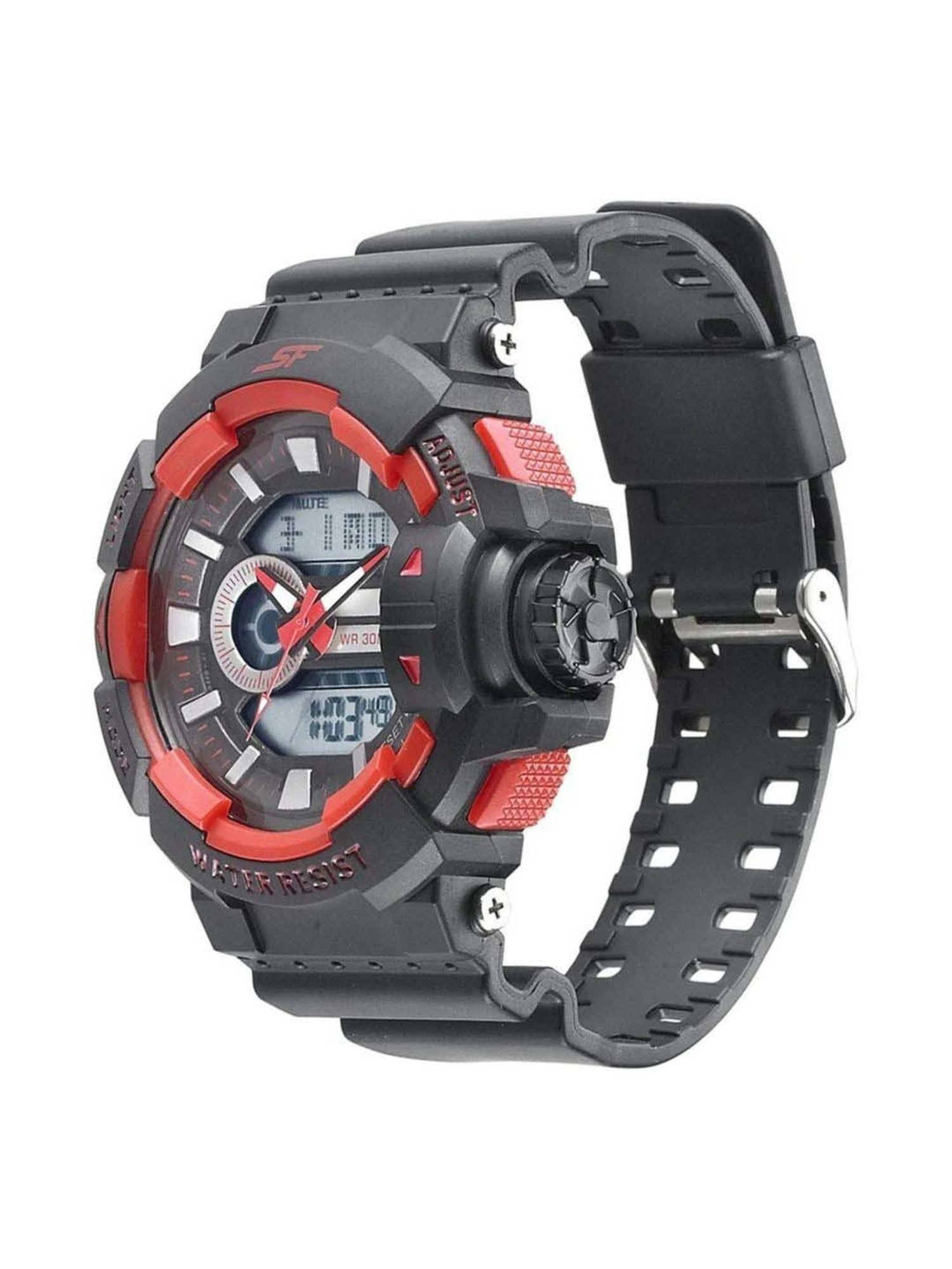 Sonata SF Hustler NS77118PP02W Analog-Digital Watch for Men